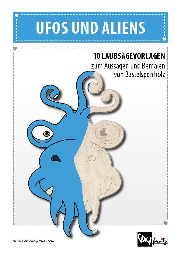 Ufos und Aliens – Laubsägevorlagen