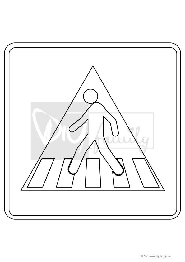 Verkehrszeichen 1 – Ausmalvorlagen Sammlung