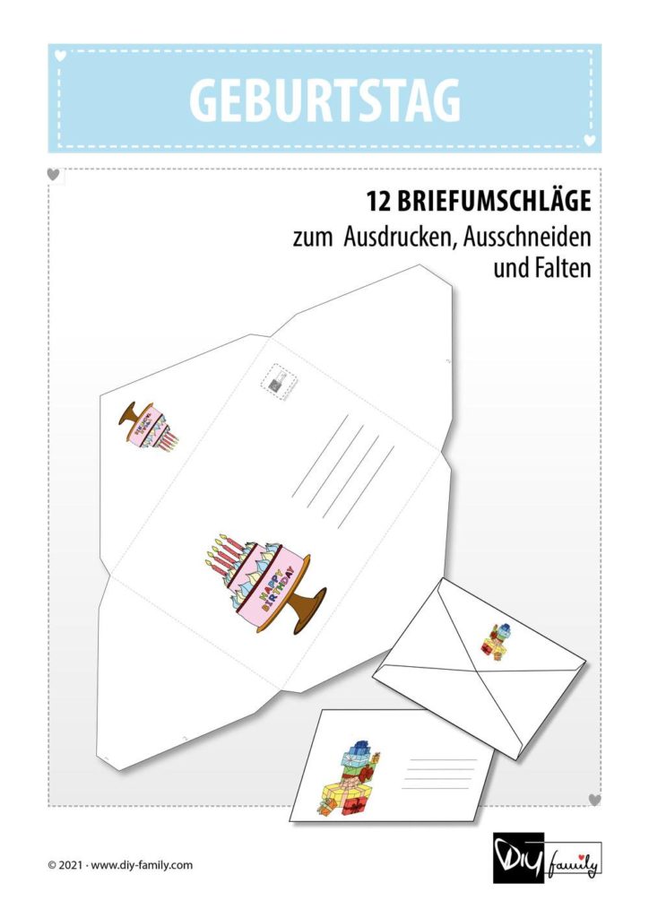 Briefumschläge Geburtstag