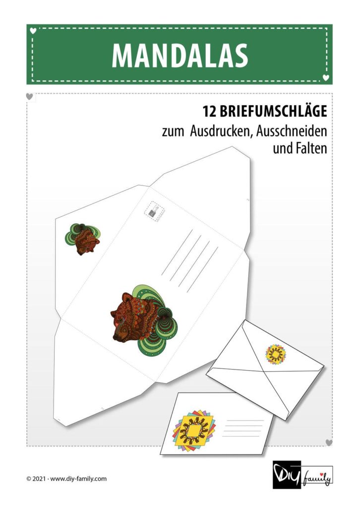 Briefumschläge Mandalas