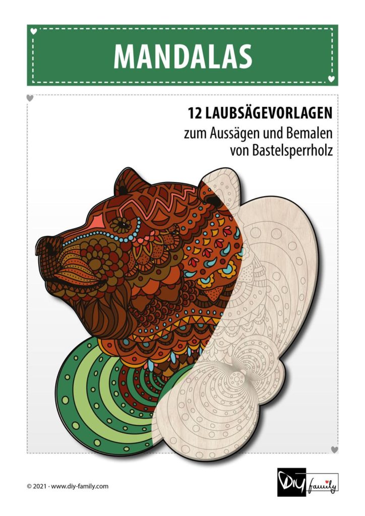 Mandalas – Laubsägevorlagen