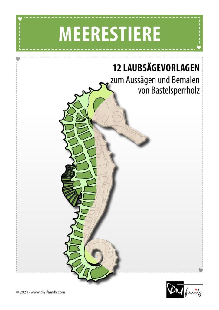 Meerestiere – Laubsägevorlagen