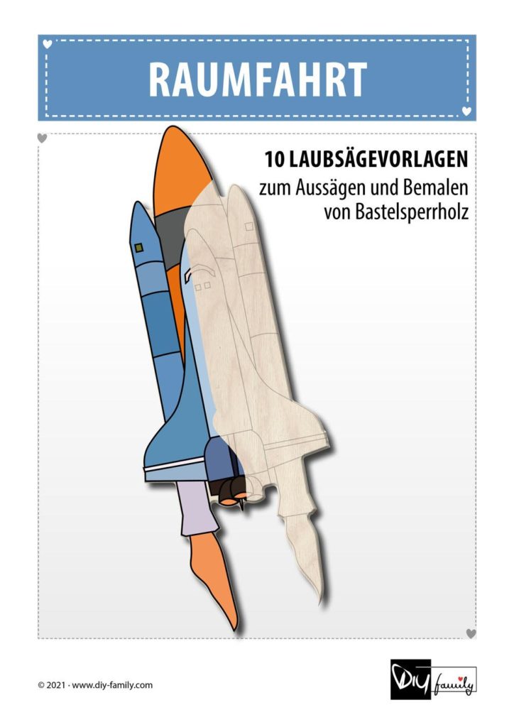 Raumfahrt – Laubsägevorlagen