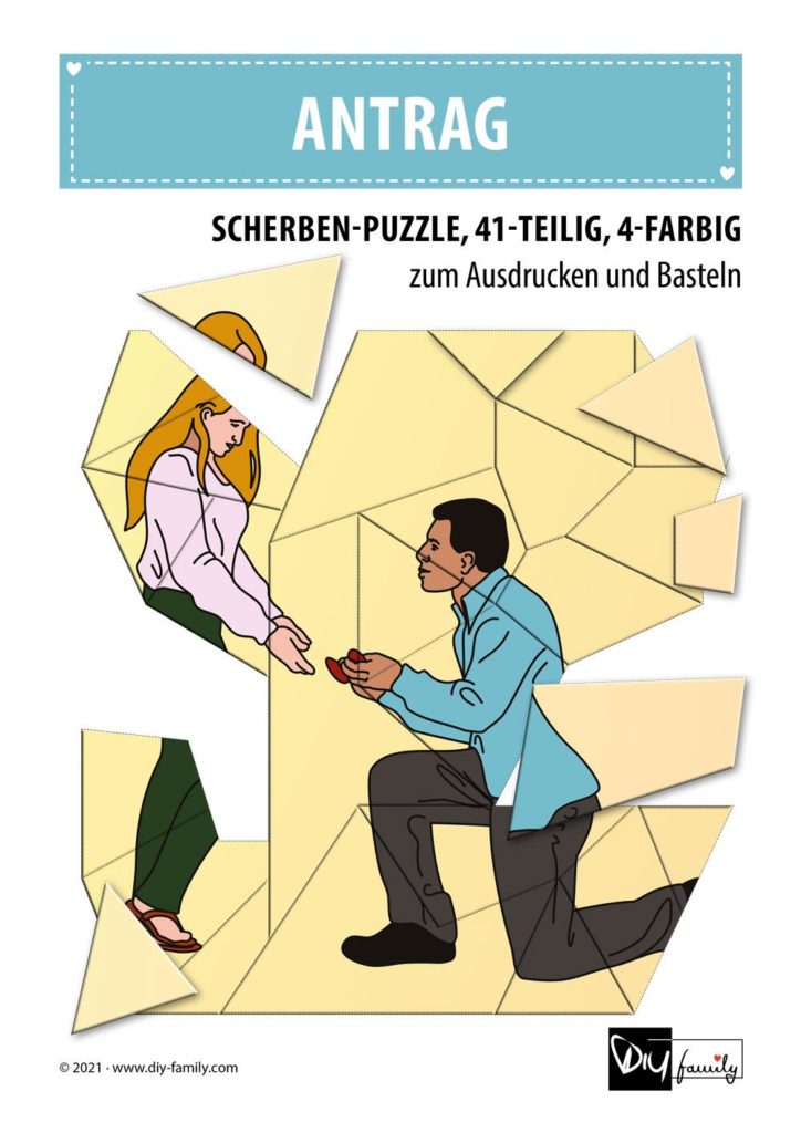 Antrag – Scherben-Puzzle zum Ausdrucken und Ausschneiden