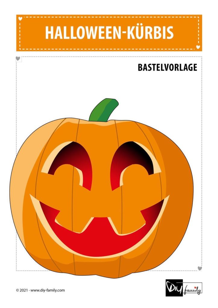 Halloween Kürbis – Bastelvorlagen