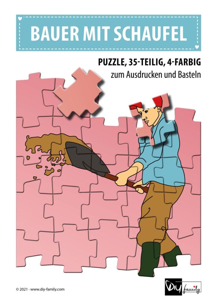 Bauer mit Schaufel – Puzzle