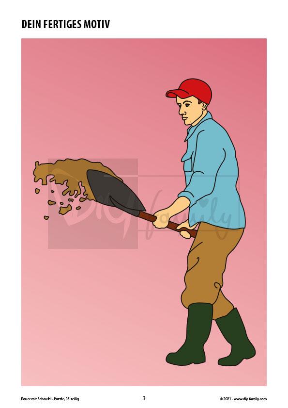 Bauer mit Schaufel – Puzzle