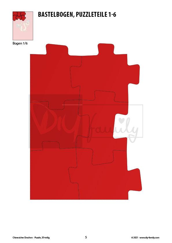 Chinesischer Drachen – Puzzle