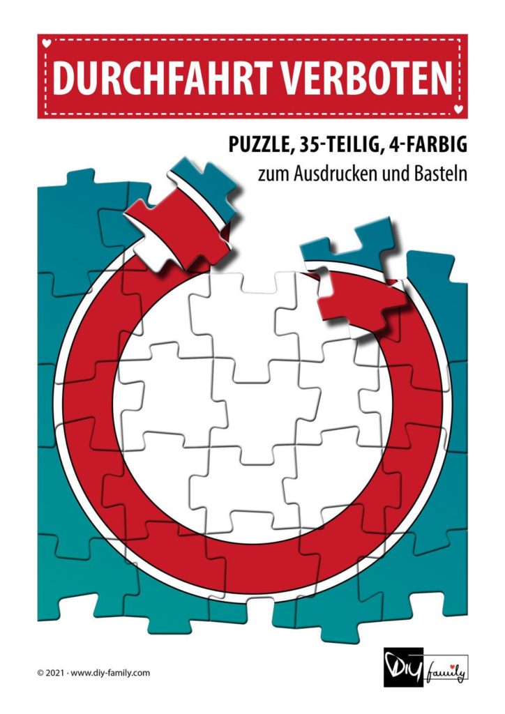 Durchfahrt verboten – Puzzle