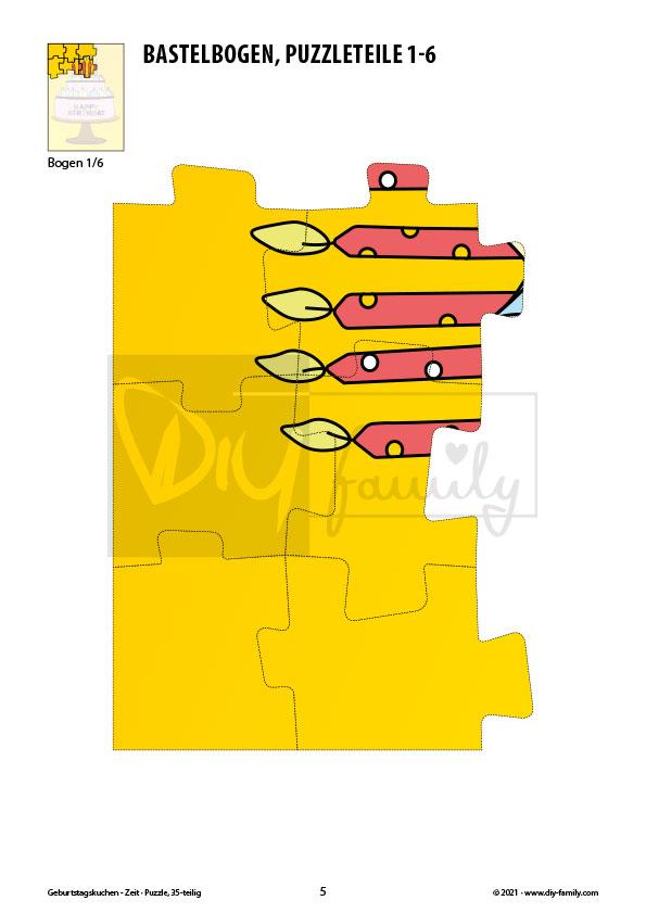 Geburtstagskuchen – Puzzle