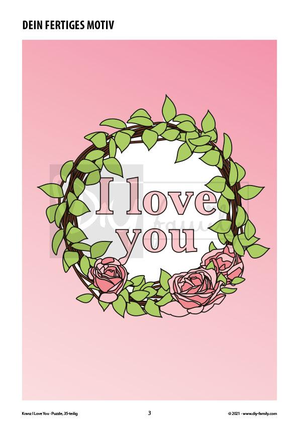 Kranz I Love You – Puzzle