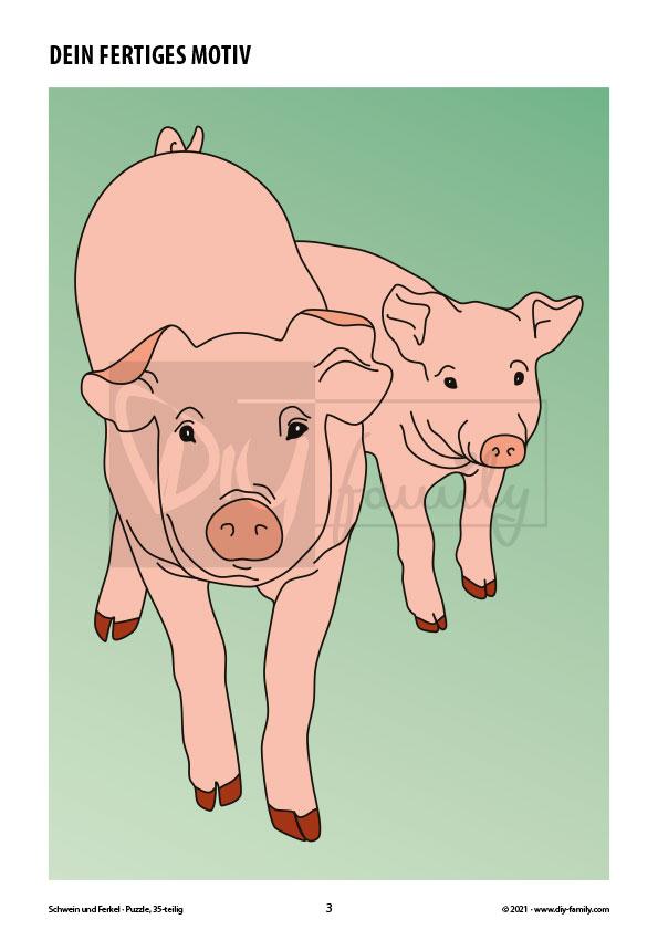 Schwein und Ferkel – Puzzle