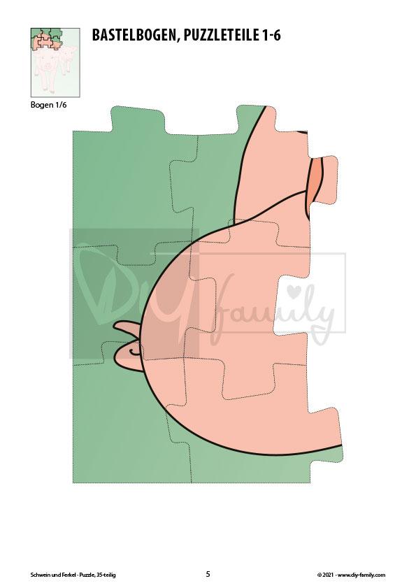 Schwein und Ferkel – Puzzle