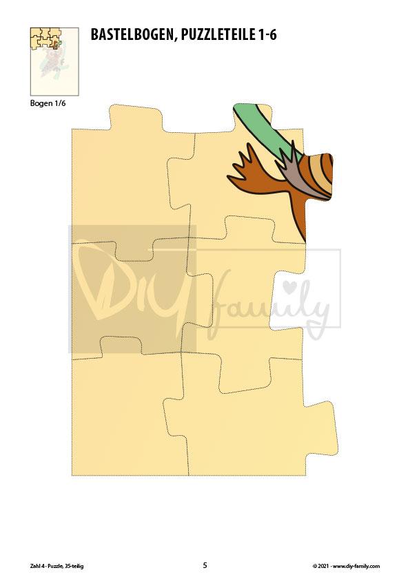 Tierzahlen 4 – Puzzle