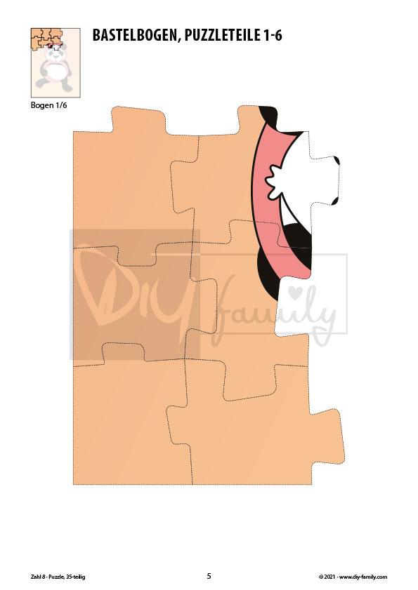 Tierzahlen 8 – Puzzle
