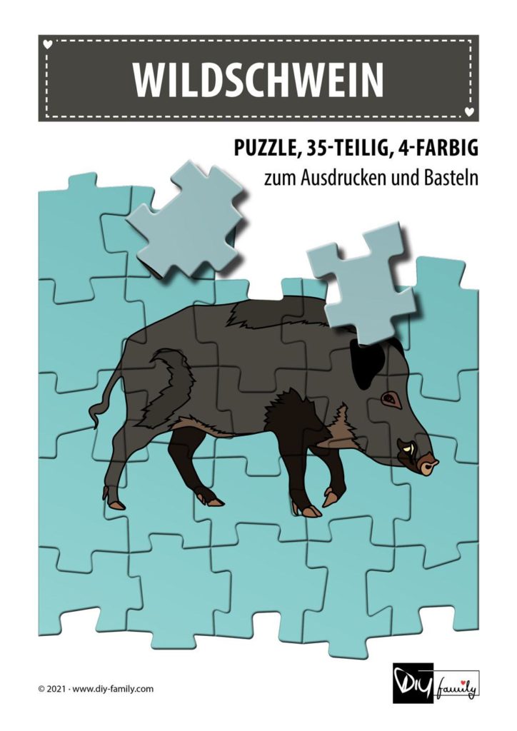Wildschwein – Puzzle
