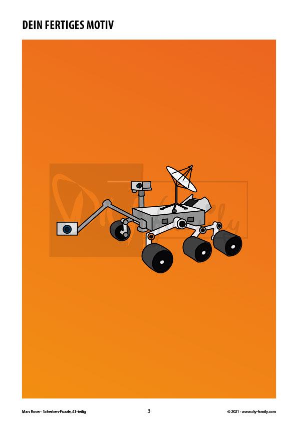 Mars Rover – Scherben-Puzzle zum Ausdrucken und Ausschneiden