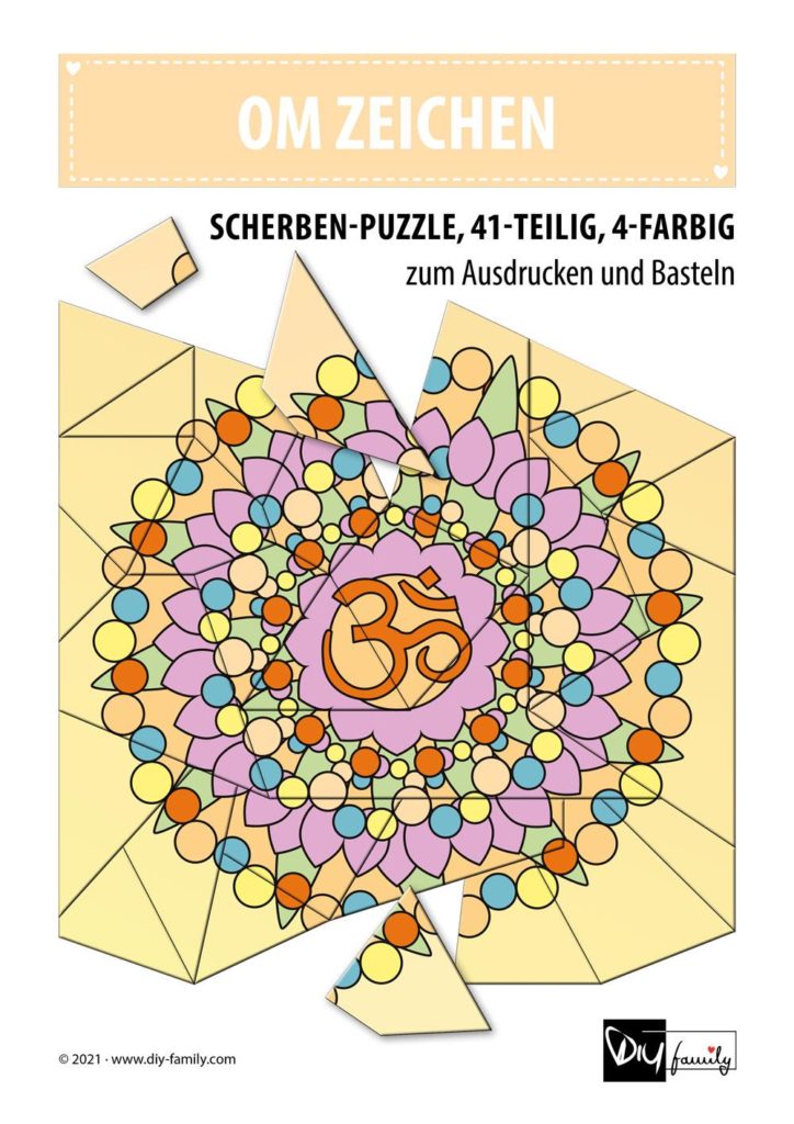 OmZeichen – Scherben-Puzzle zum Ausdrucken und Ausschneiden