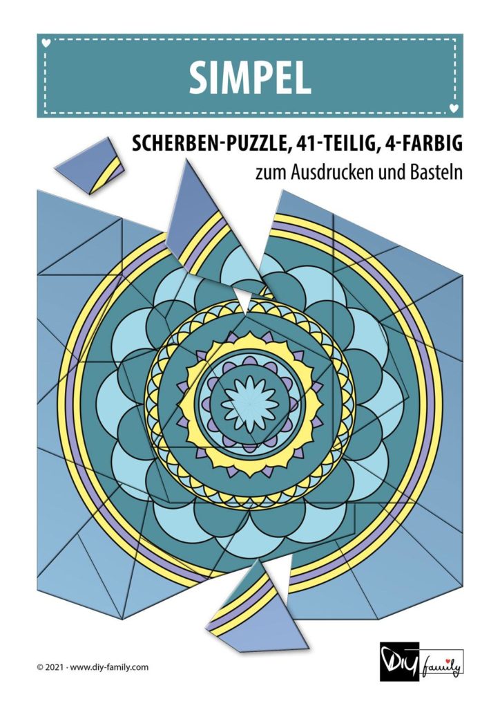 Simpel – Scherben-Puzzle zum Ausdrucken und Ausschneiden