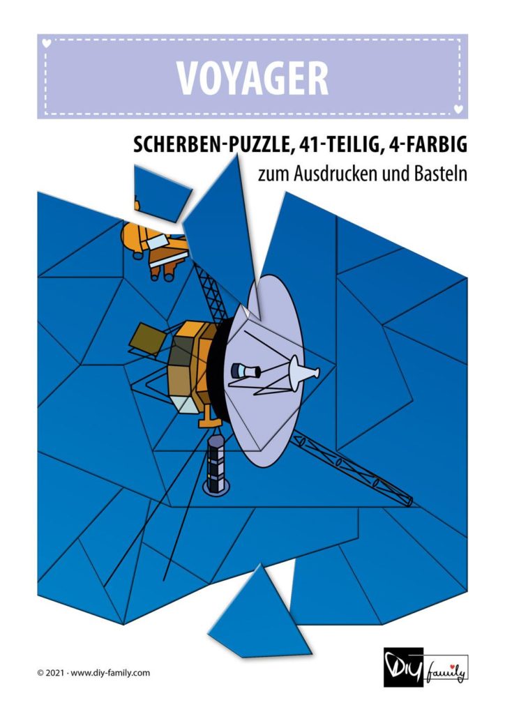 Voyager – Scherben-Puzzle zum Ausdrucken und Ausschneiden