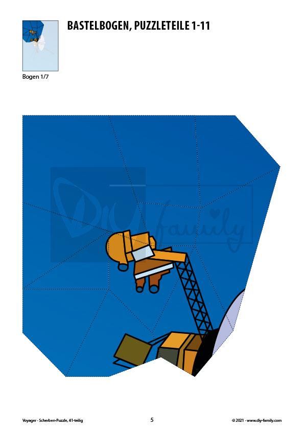 Voyager – Scherben-Puzzle zum Ausdrucken und Ausschneiden