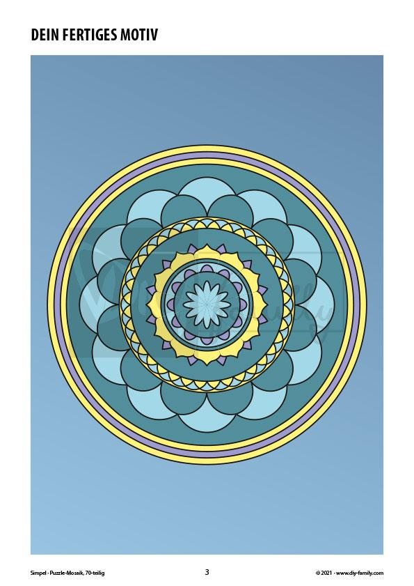 Simpel – Mosaikpuzzle zum Ausschneiden und Ausmalen