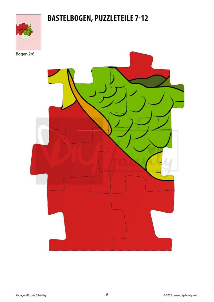 Papagei – Puzzle