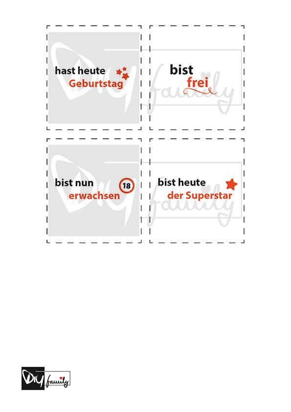 Duplo Banderolen zum 18. Geburtstag