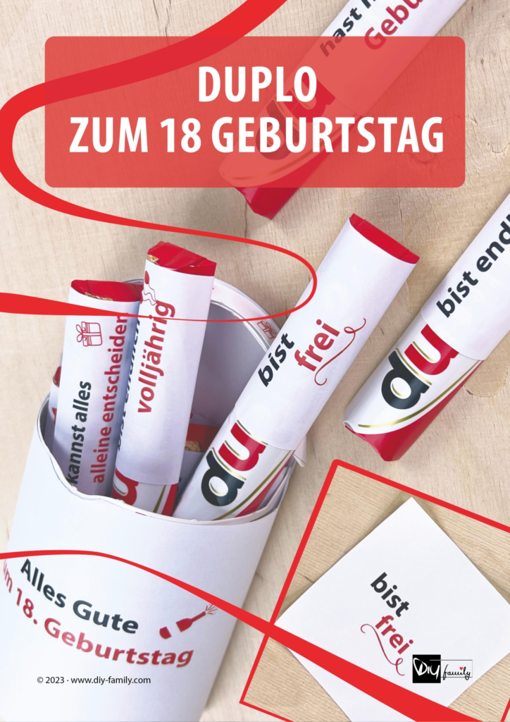 Duplo Banderolen zum 18. Geburtstag