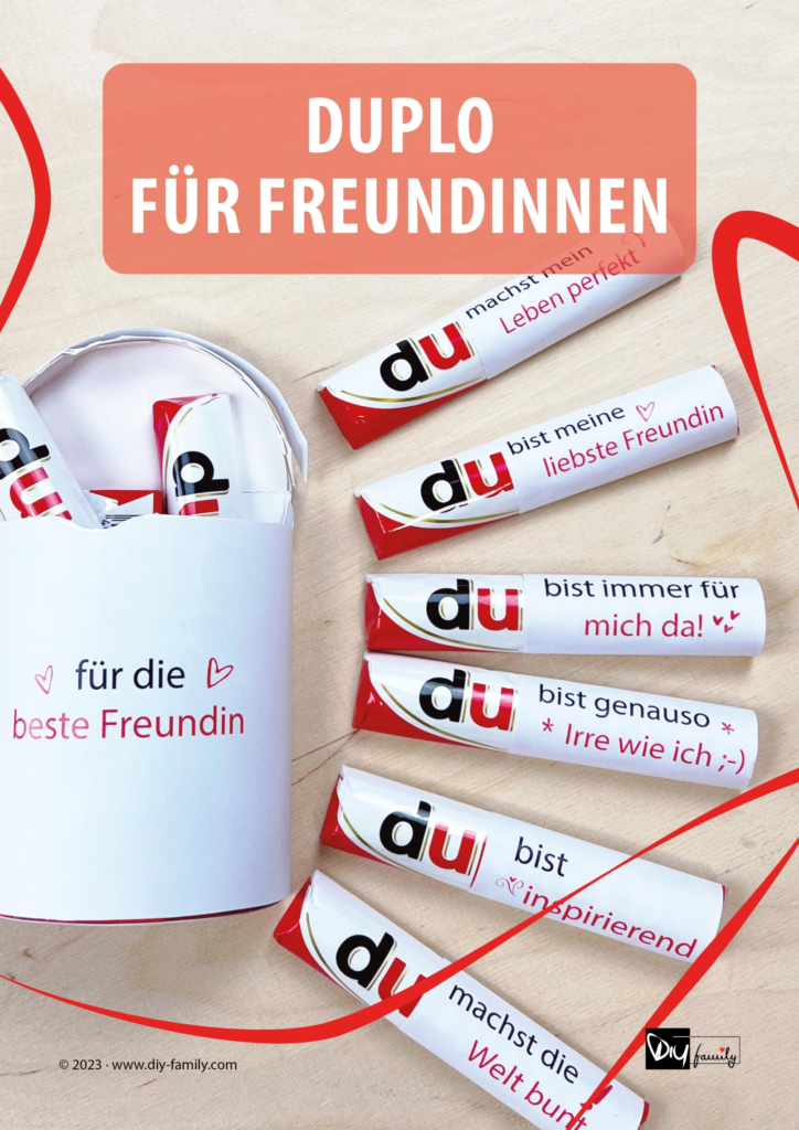 Duplo Banderolen für die beste Freundin