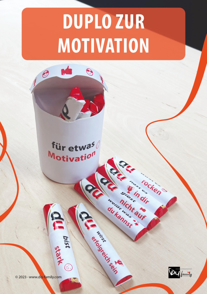 Duplo Banderolen zur Motivation