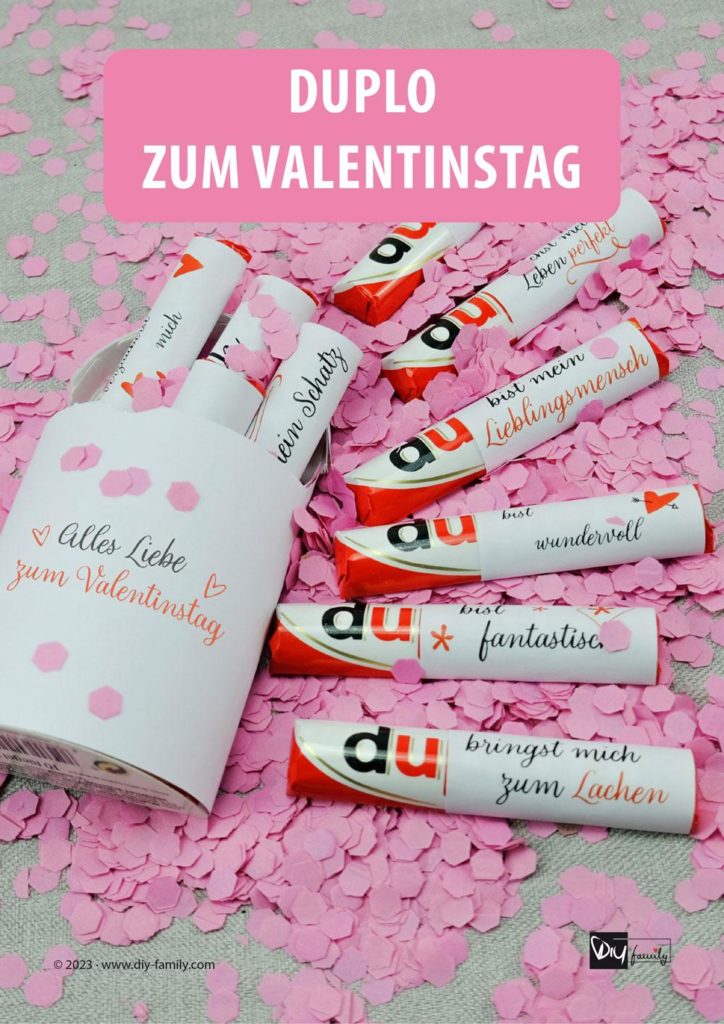 Duplo Banderolen zum Valentinstag