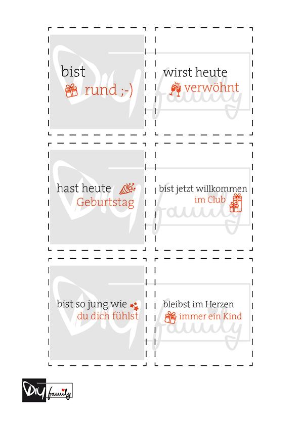Duplo Banderolen zum runden Geburtstag