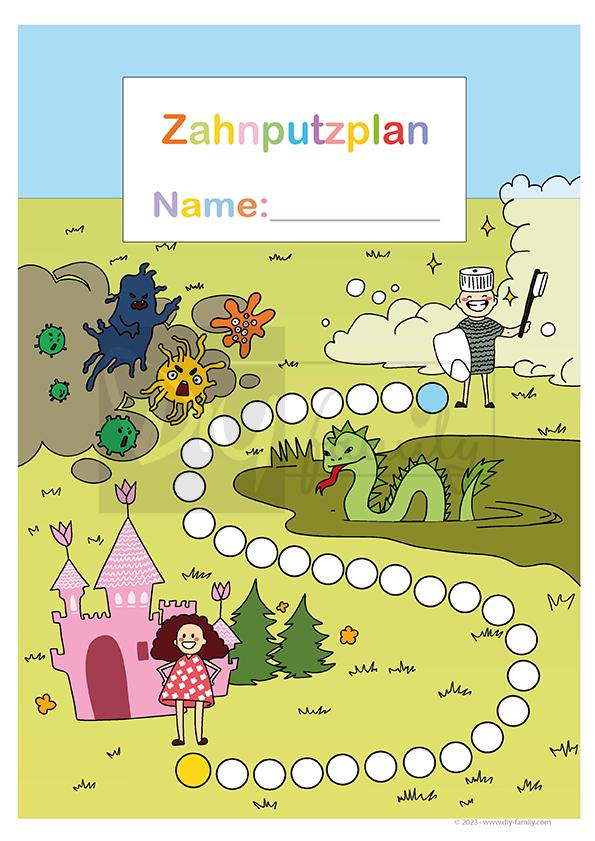 Routine Zahnputzplan