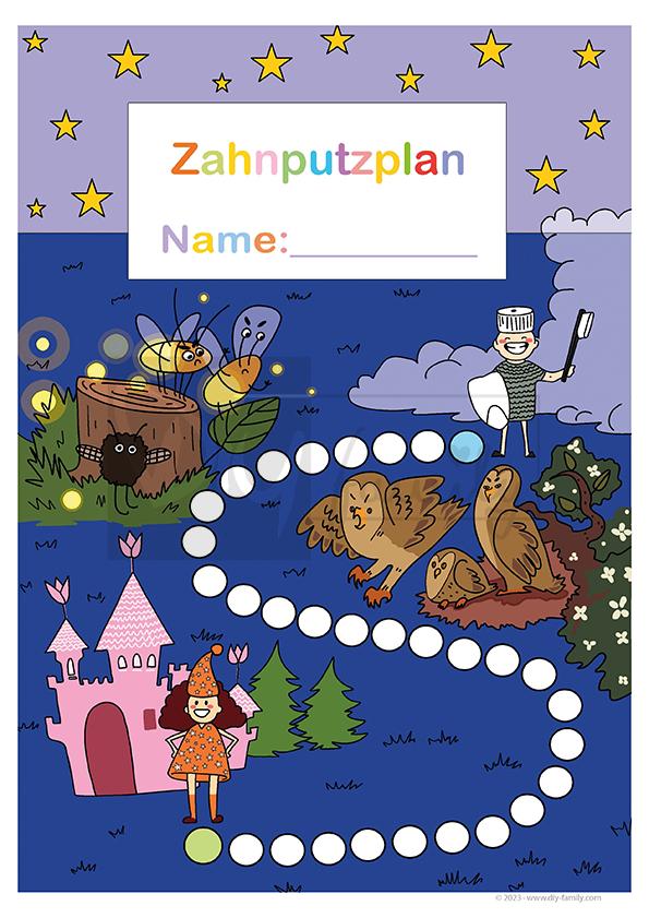 Routine Zahnputzplan