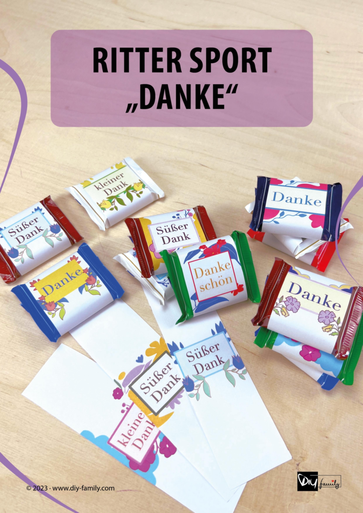 Ritter Sport Banderolen „Danke“
