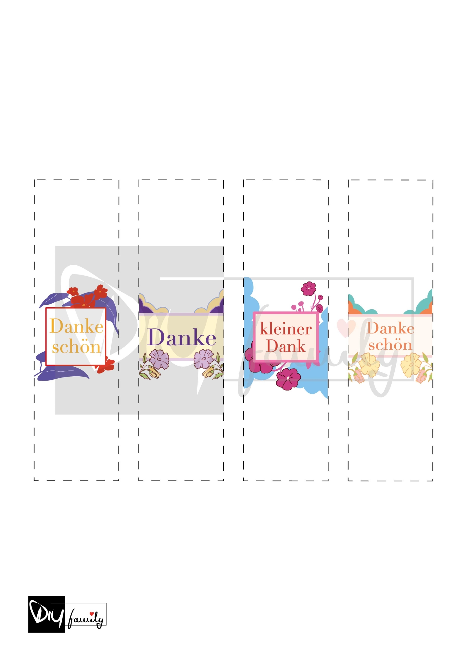 Ritter Sport Banderolen „Danke“