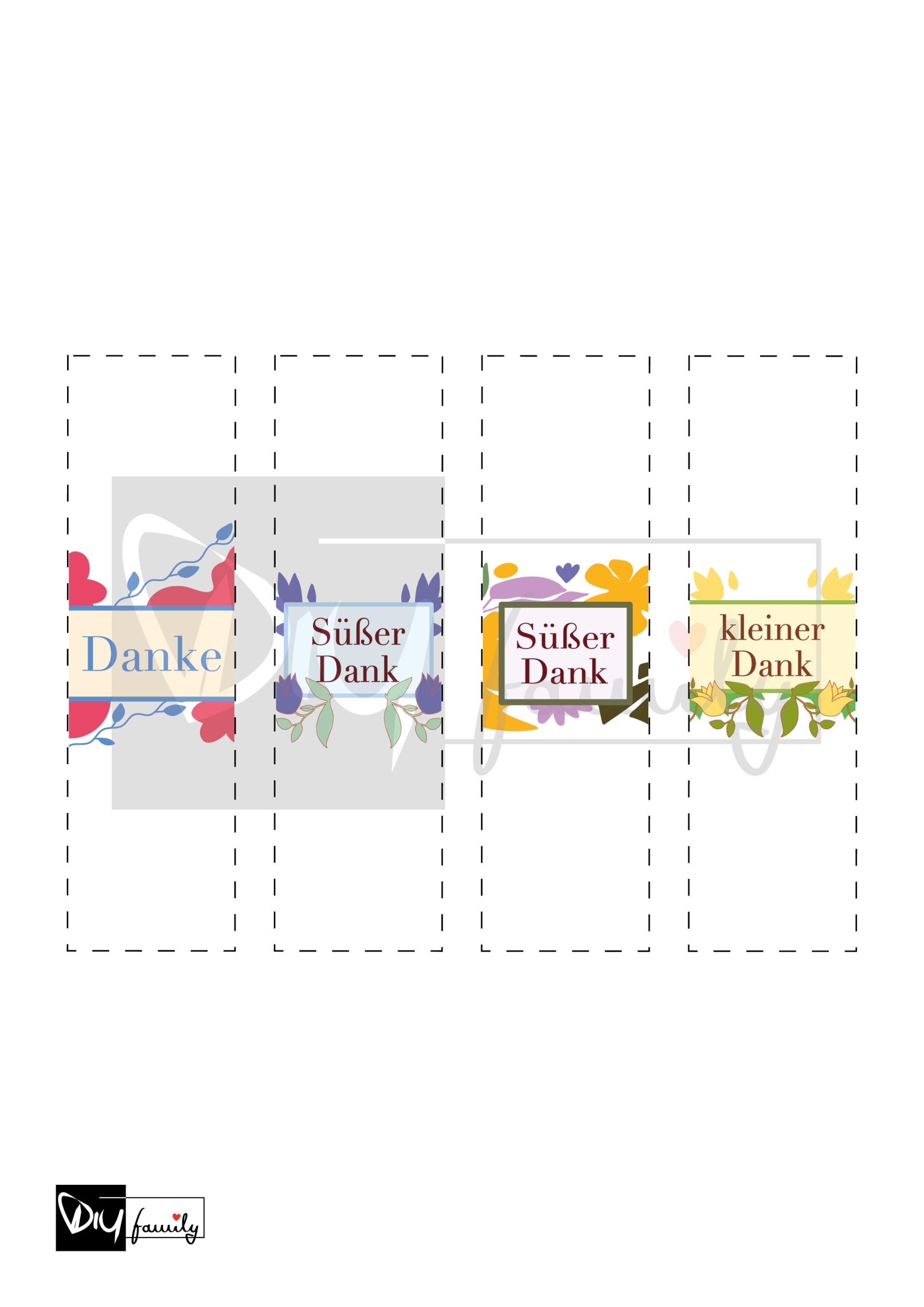 Ritter Sport Banderolen „Danke“