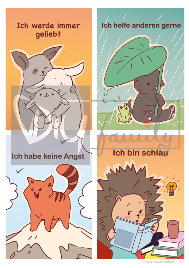 Affirmationskarten Kinder