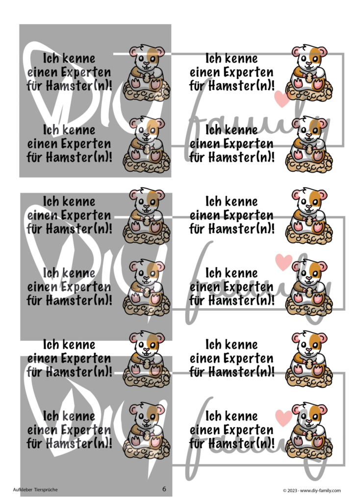Etiketten Tiersprüche