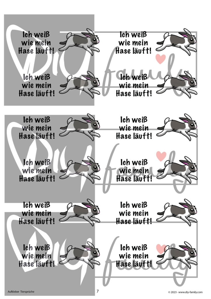 Etiketten Tiersprüche