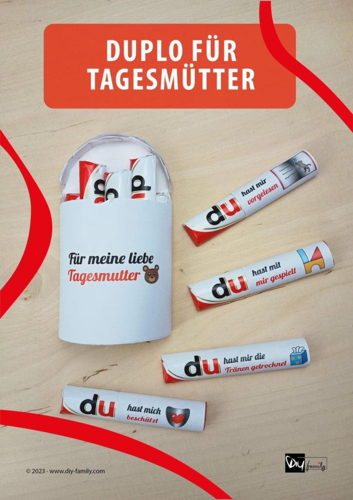 Duplo Banderolen Abschied Tagesmutter