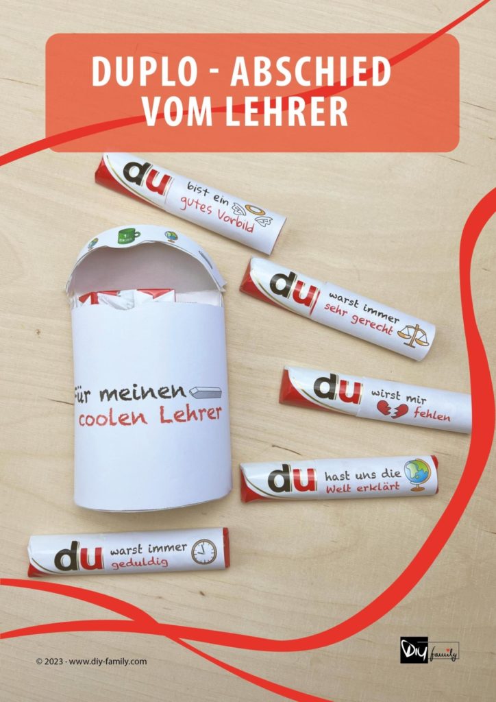 Duplo Banderolen Abschied Lehrer