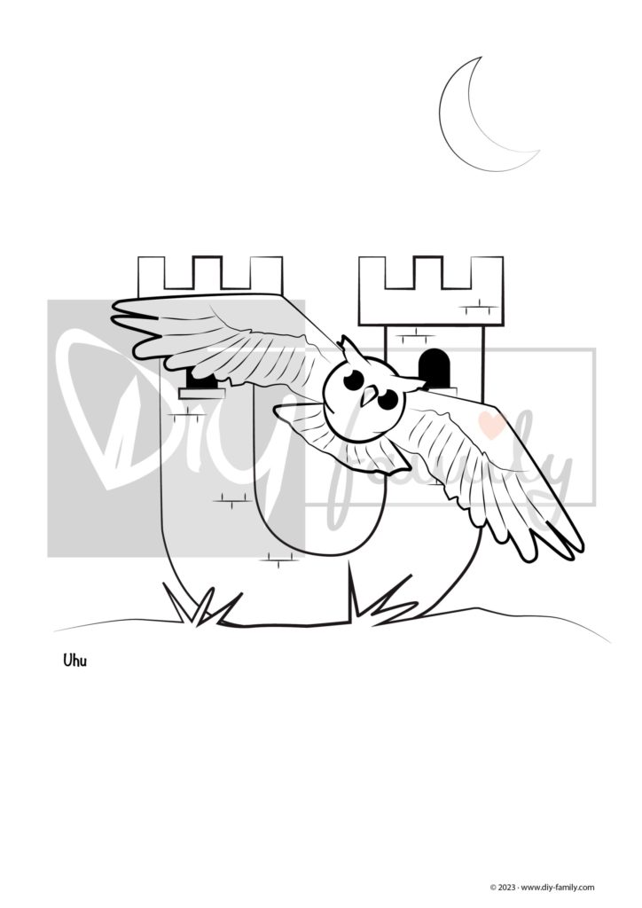 Ausmalvorlagen Tieralphabet