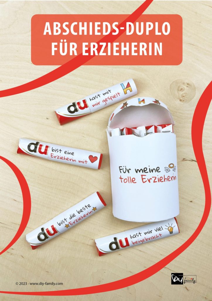 Duplo Banderolen Abschied Erzieherin