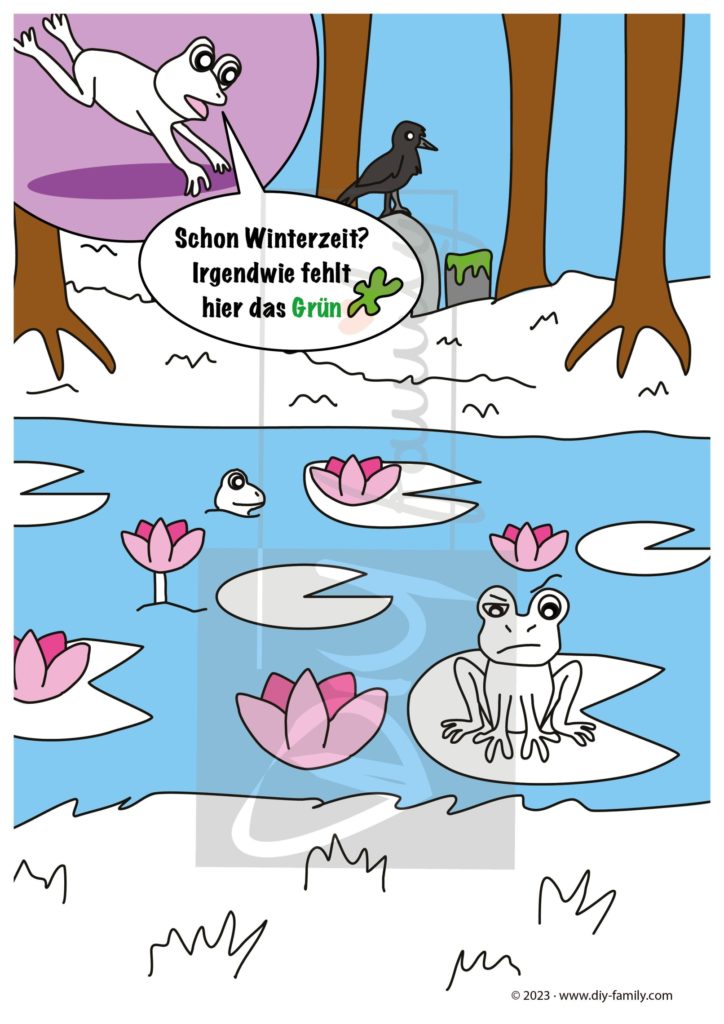 Ausmalvorlagen Lerne die Farben