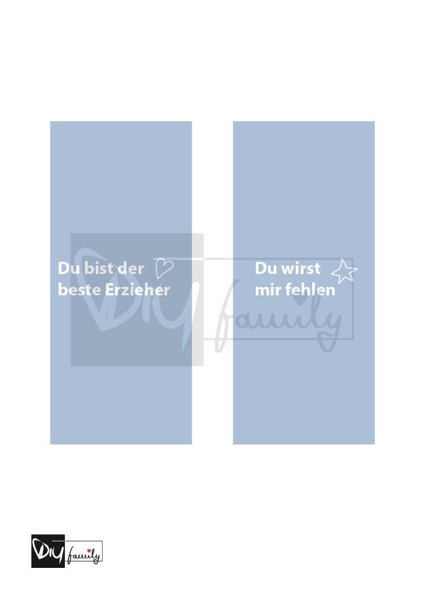 Hanuta Banderolen „Abschied Erzieher“