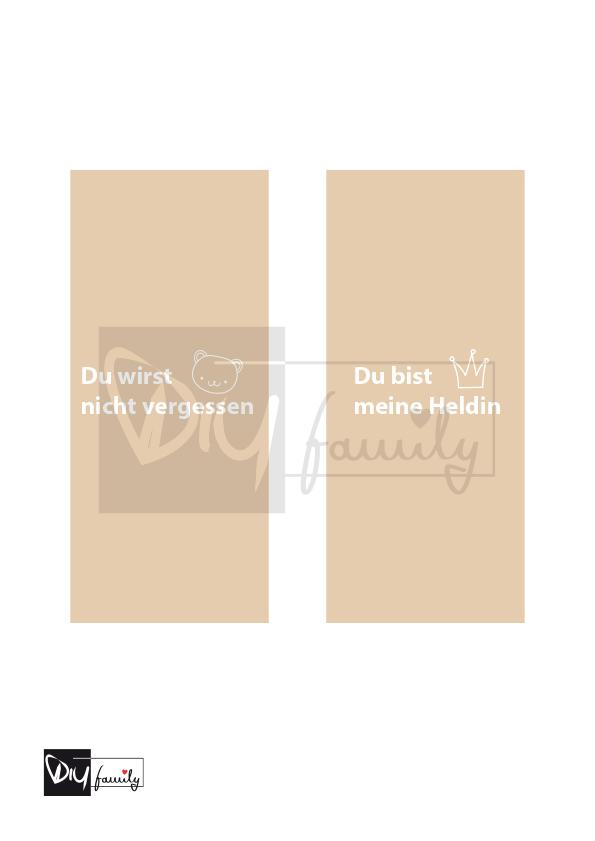 Hanuta Banderolen „Abschied Erzieherin“