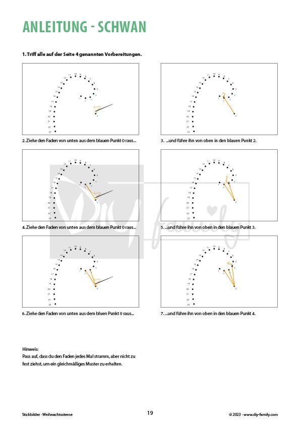 Stickbilder Tiermotive