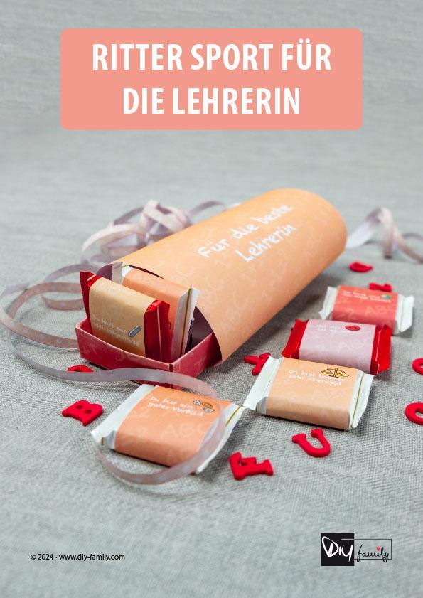 Ritter Sport Banderolen „Lehrerin“